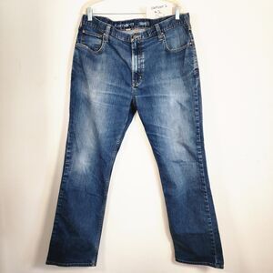 Carhartt Rugged Flex Jeans 40x32 Blue Relaxed Straight Leg EUC